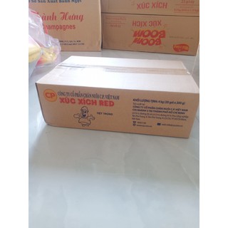 Thùng xúc xích tiệt trùng CP size 200gr×20 gói .