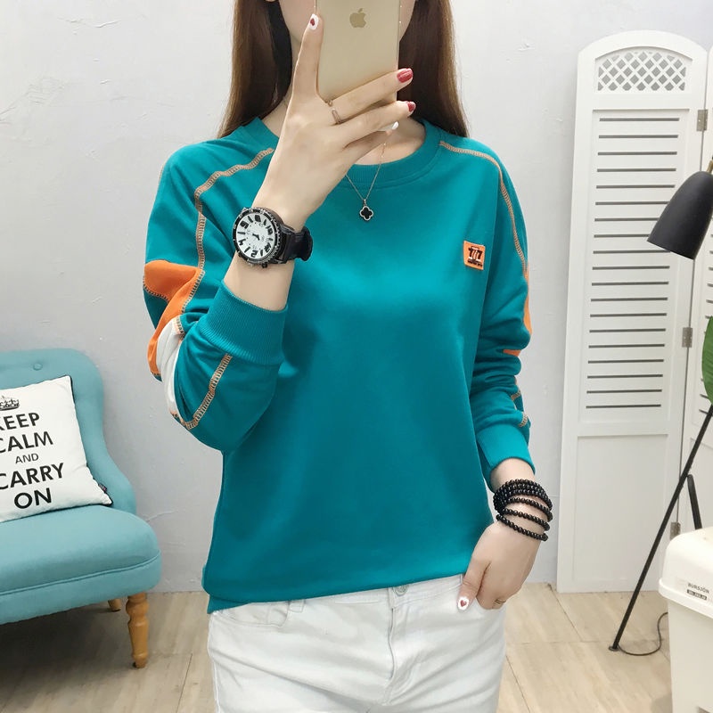 Áo thun tay dài dáng rộng thời trang thu đông mới 2021 cho nữ | BigBuy360 - bigbuy360.vn