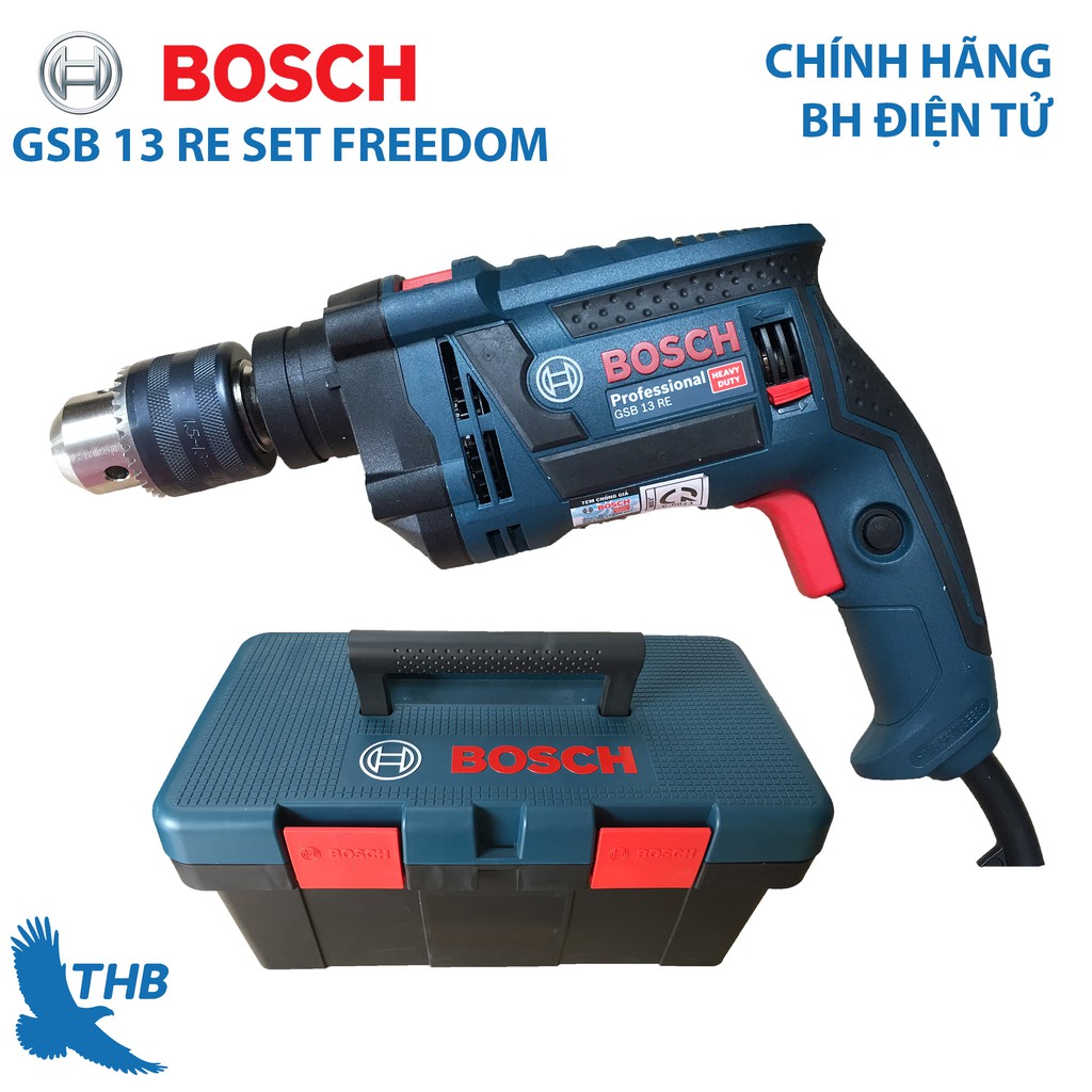 Máy khoan động lực Bosch GSB 13 RE SET FREEDOM 90 chi tiết