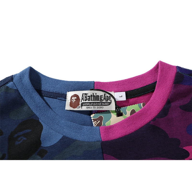 Áo Thun Cotton BA &amp; PE Họa Tiết Rằn Ri Plus Size Unisex