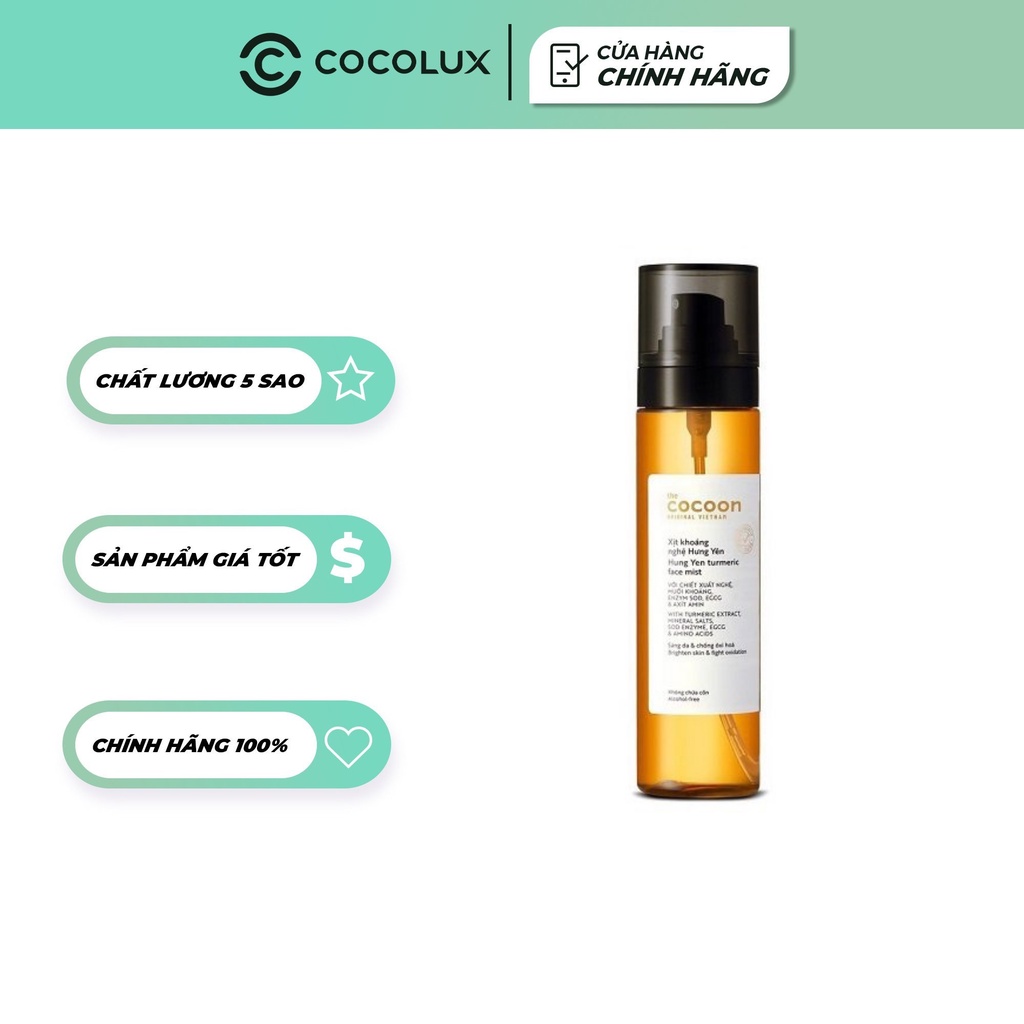 Xịt Khoáng Nghệ Cocoon 130ml