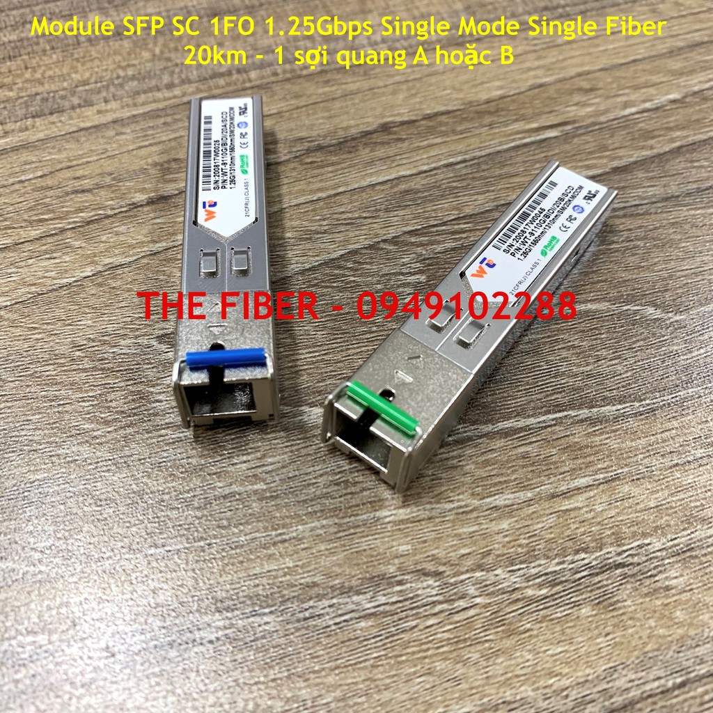 Module SFP SC 1FO 1.25Gbps Single Mode Single Fiber 20KM