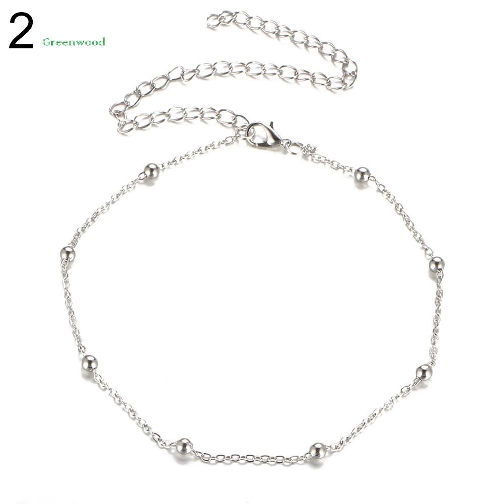 Dây chuyền choker dạng xích phối hạt cườm thời trang dành cho nữ