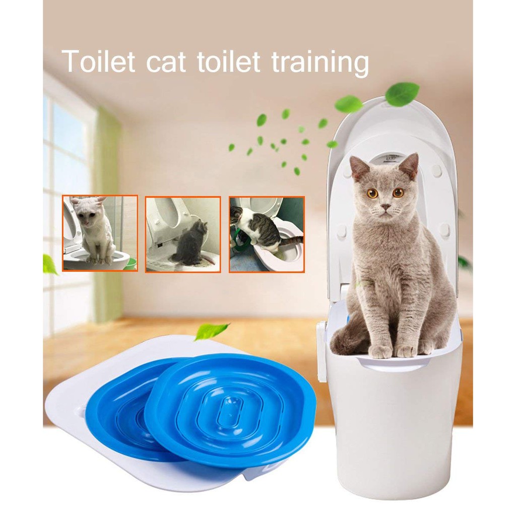 Bộ huấn luyện mèo đi vệ sinh trong bồn toilet nhập khẩu