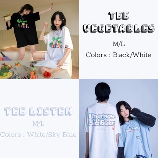 Tee Uncover Basic v1-v2-Wash-Skateboard-Listen-Veggie