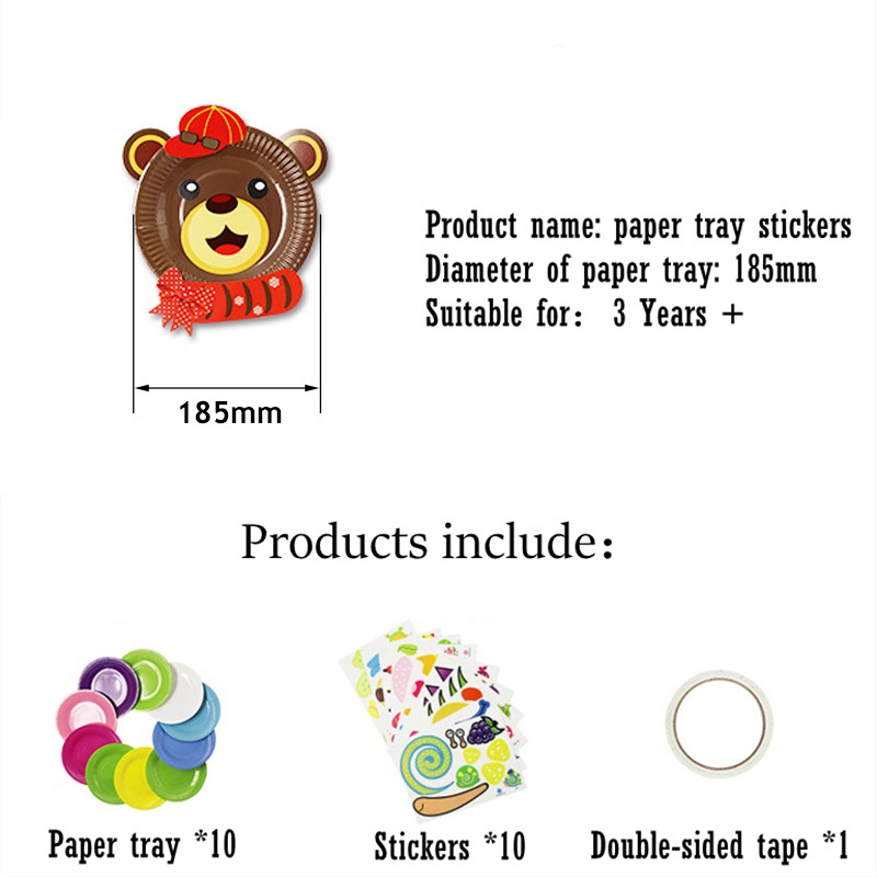 Bộ Dụng Cụ Tự Làm Tranh Dán Giấy Nhiều Màu Sắc Giáo Dục Sớm Cho Bé