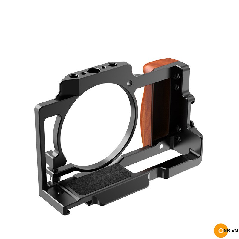 [Mã SKAMA07 giảm 8% đơn 250k]Uurig Cage Sony ZV1 - Khung bảo vệ, quay Vlog kèm báng gỗ