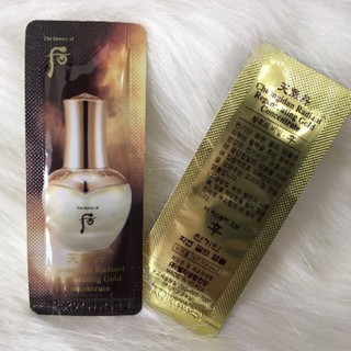 100 gói tinh chất vàng hoàng kim whoo radiant regenerating gold concentrate