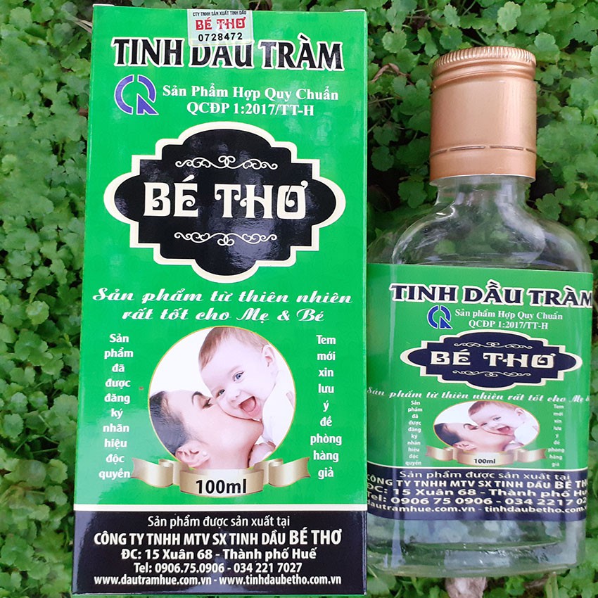 Dầu tràm Bé Thơ Huế chính hãng 100% - Chai 50ml và 100ml