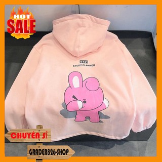 Áo Hoodie Nữ Nam - Áo Khoác Nỉ Unisex Ngoại BT21 Siêu Hot (FREESHIP)