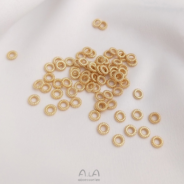 Bộ 10 Vòng Đồng Nối Vòng Tay Tự Làm 14K 4.5mm Tiện Dụng