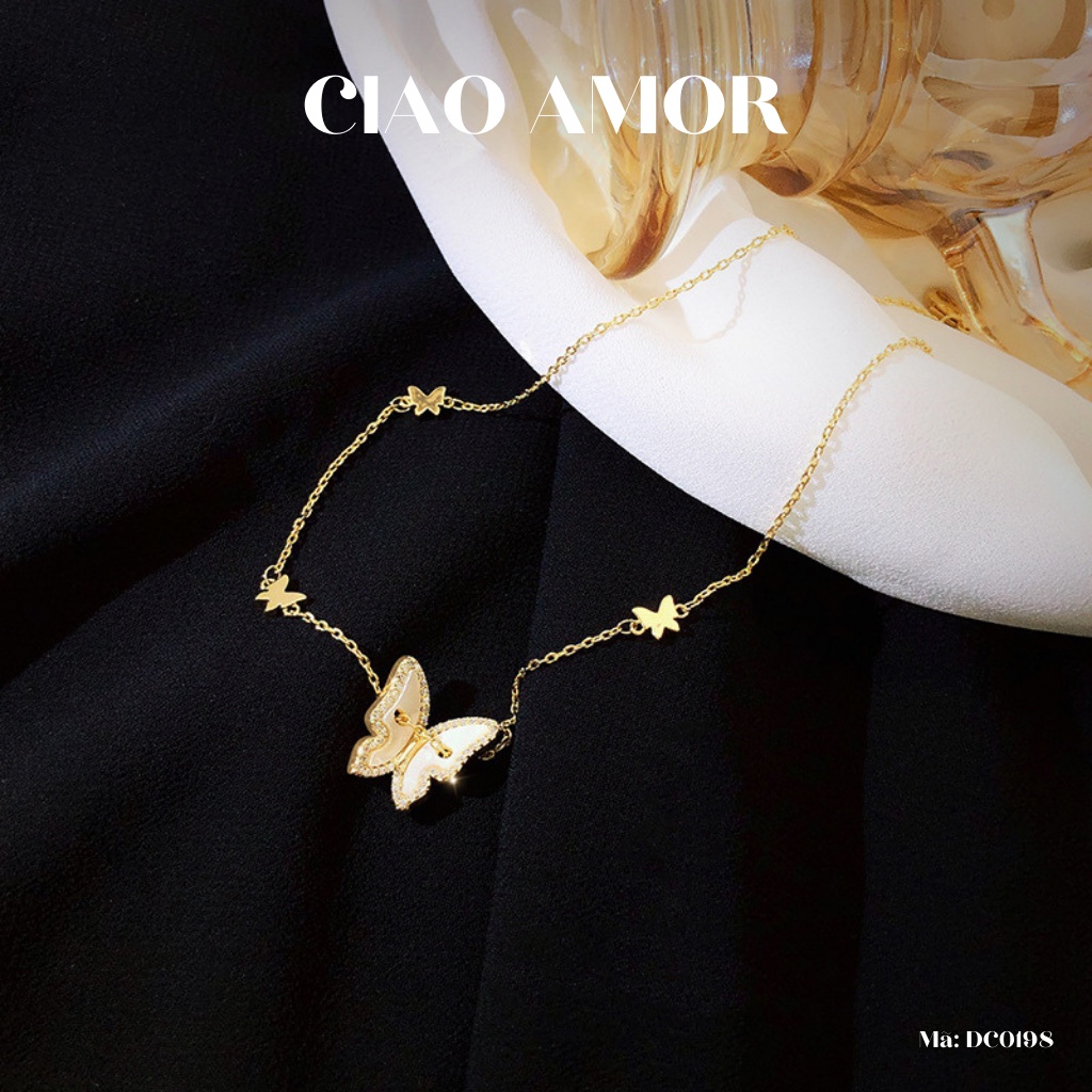 Dây chuyền nữ, chocker ôm cổ cánh thanh lịch Trang sức Ciao Amor - DC0198