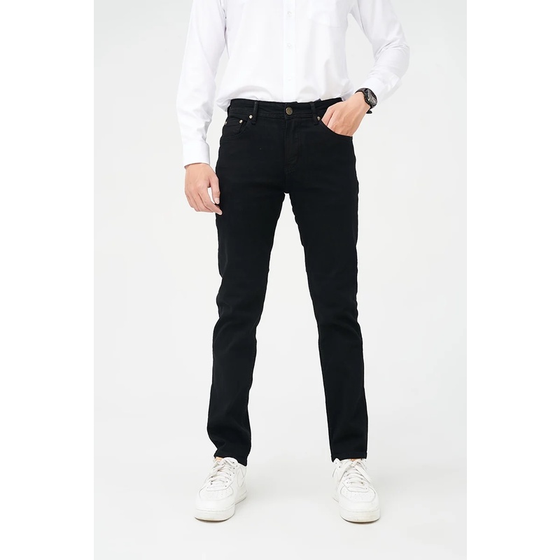 Quần jeans, quần jean nam màu đen trơn chính hãng Merriman mã THMJ003