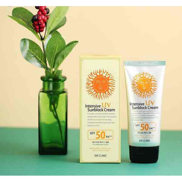 Kem Chống Nắng 3w Clinic Intensive UV Sunblock Cream SPF 50 Pa+++ - Hàn Quốc
