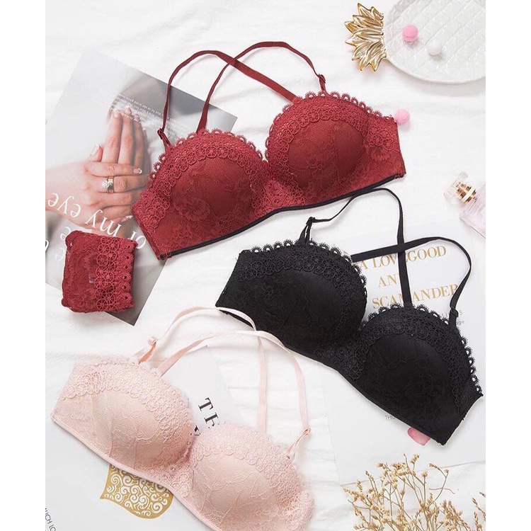 SALE SỐC - Đồ lót Nữ - Set bộ Áo ngực nâng đẩy ren cao cấp HTM20