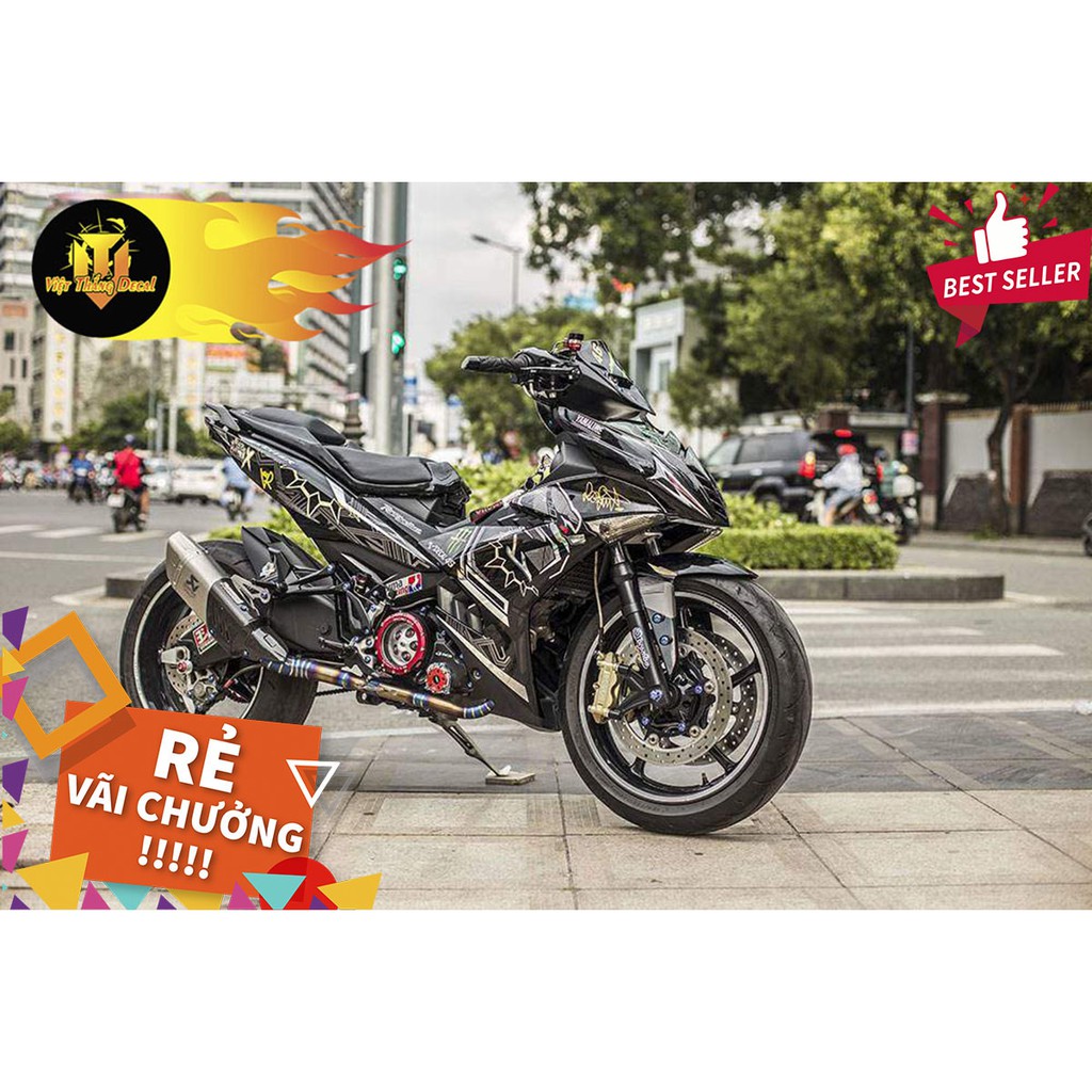 Tem Trùm Exciter 150 Black Panther Đen Bóng Hot Nhất