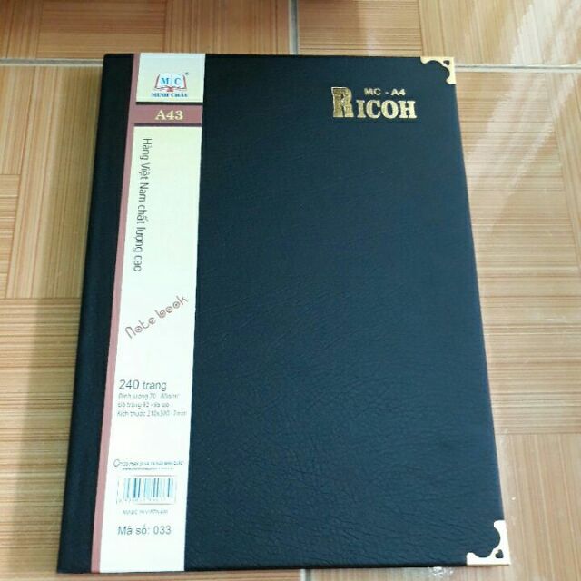 Sổ da khổ to a4 50k