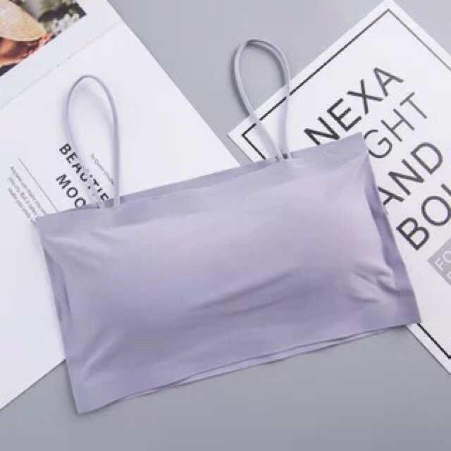 ÁO BRA ĐÚC SU TRƠN QUÂY 2 DÂY CHẤT MÁT LỊM, ÁO BRA GYM YOGA THỂ THAO DÁNG CROPTOP M03 | BigBuy360 - bigbuy360.vn