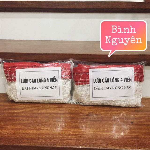 Lưới cầu lông 4 viền tiêu chuẩn tập luyện cho học sinh, sinh viên, trẻ em giá rẻ