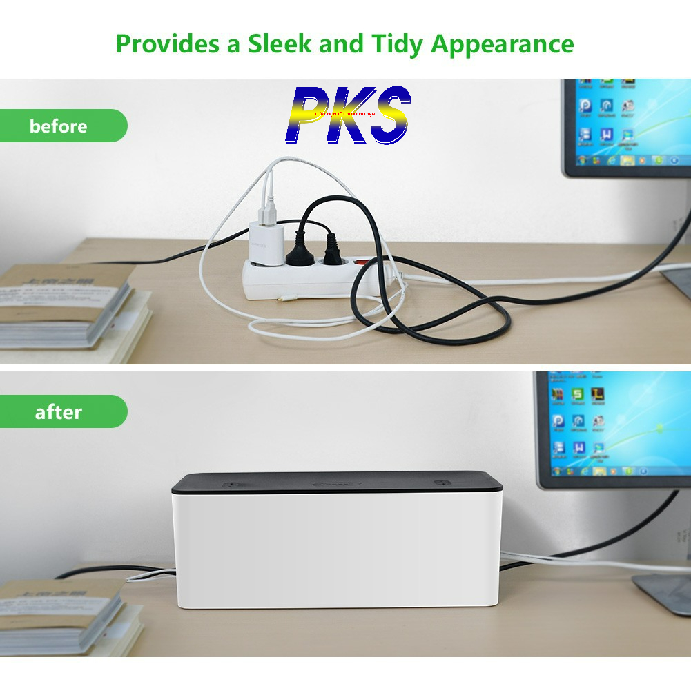 Hộp nhựa đựng ổ cắm điện UGREEN 30397 - Sắp xếp dây gọn gàng, bảo vệ an toàn cho trẻ em, nhựa ABS siêu bền và chống cháy