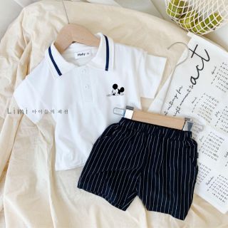 Bộ polo micky bé trai