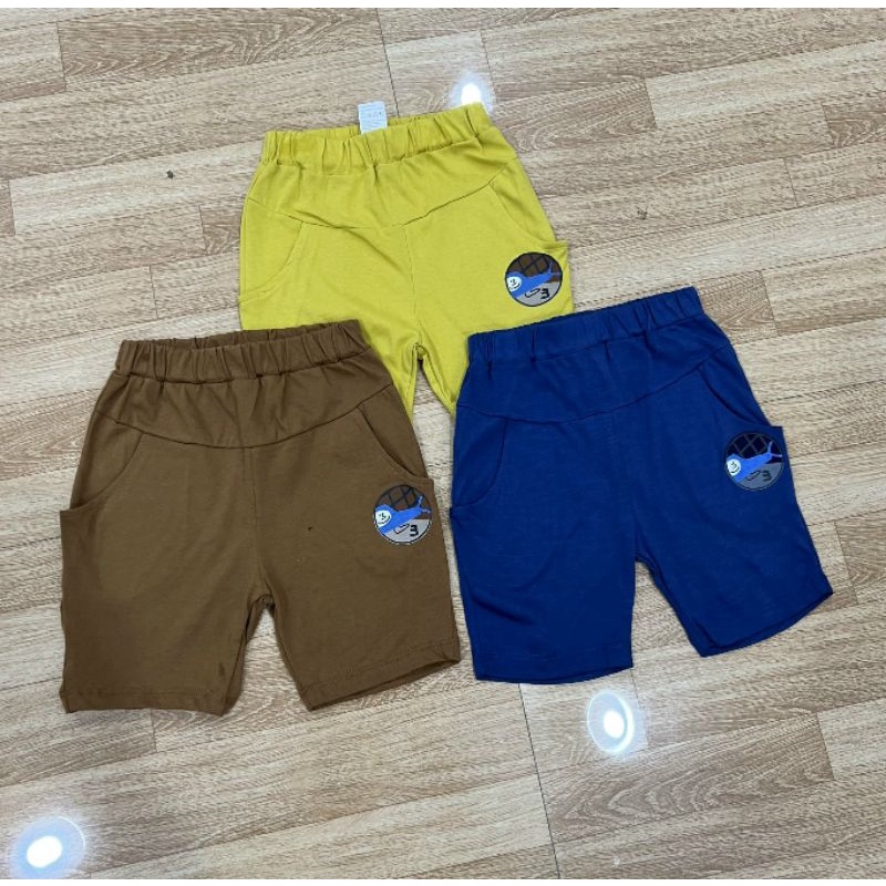 Quần short cotton bé trai