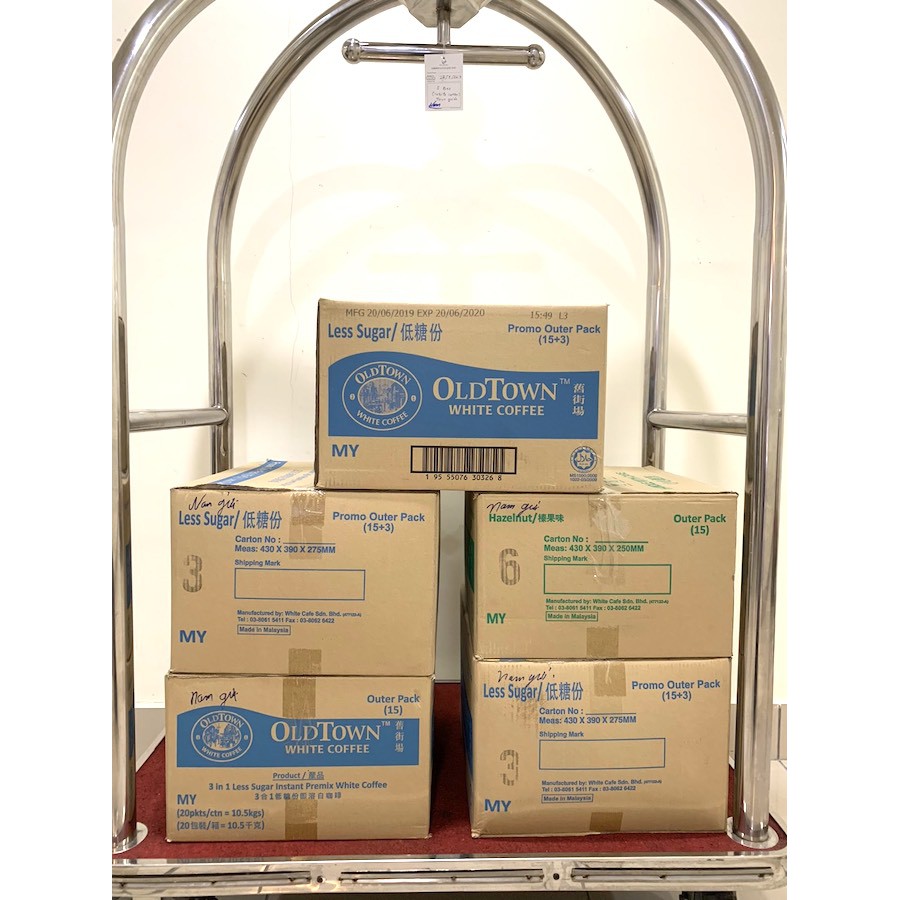 Cà phê trắng Oldtown Less Sugar - Ít đường
