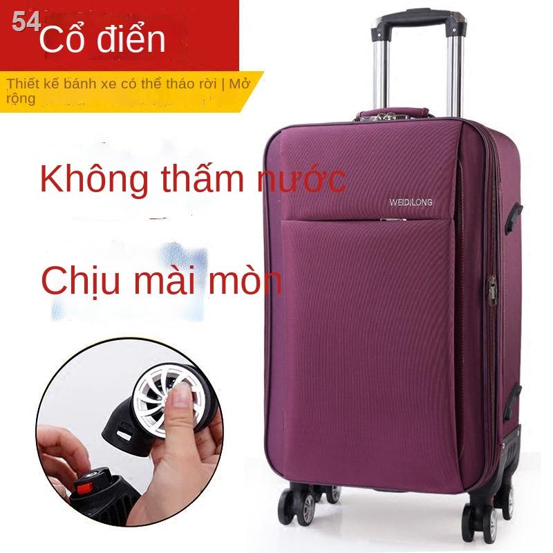 （Hộp kéo）Hành lý bằng vải Oxford chống thấm nước hộp đựng đồ có sức chứa lớn mật khẩu sinh viên du lịch unisex vali kéo