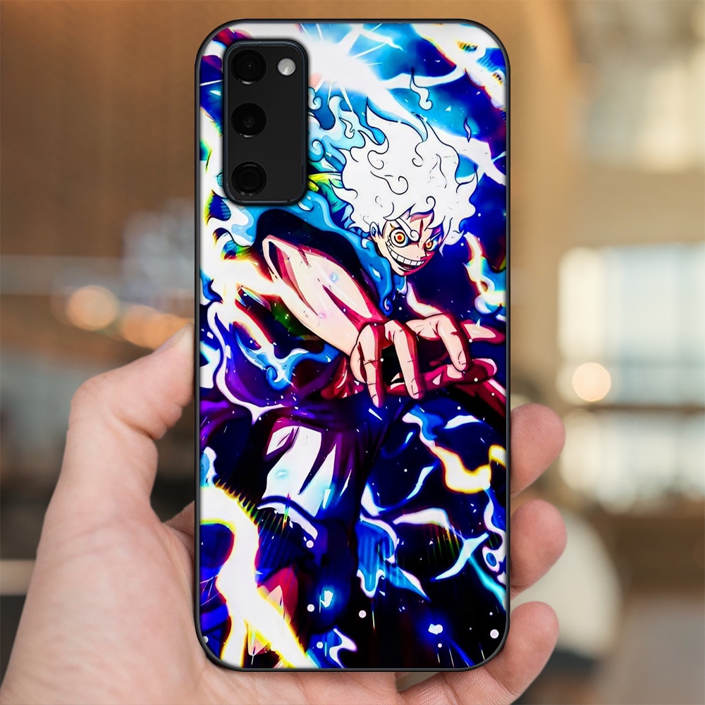 Ốp lưng Samsung S20 FE viền đen in hình Luffy One Piece
