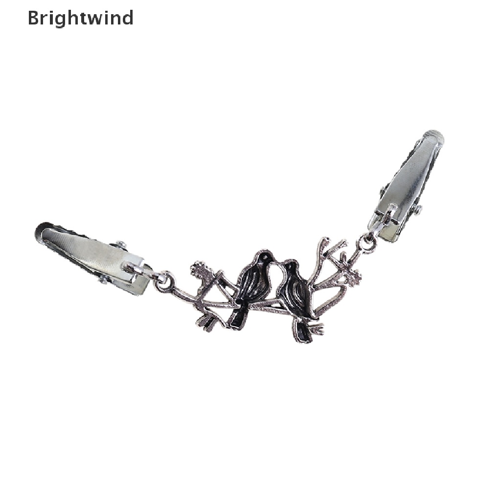 [Brightwind] Shirt Collar Cardigan Clip Shawl Brooch Duck Clip Clasps Sweater Blouse Pin Hot Sell