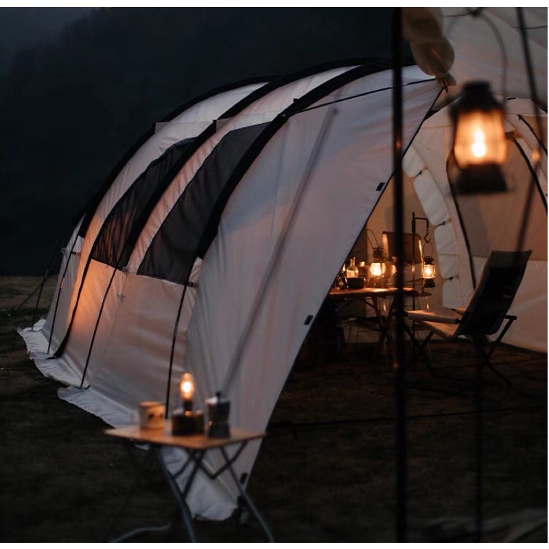 Lều đường hầm Glamping  3 khoang Offweek vải OXFORD 210D