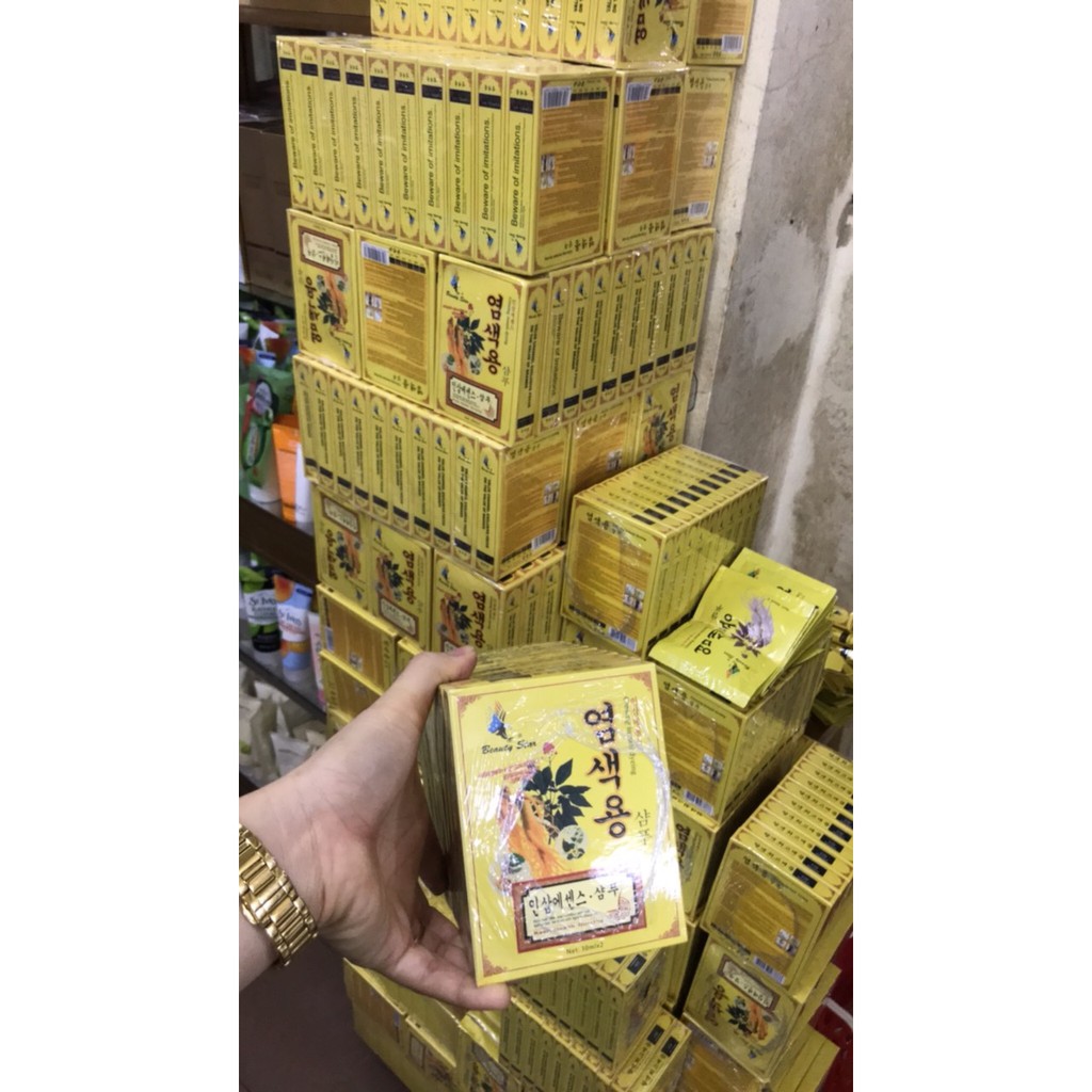 Dầu gội đen tóc Thảo dược Hàn Quốc(1 hộp 2 gói lẻ) | BigBuy360 - bigbuy360.vn