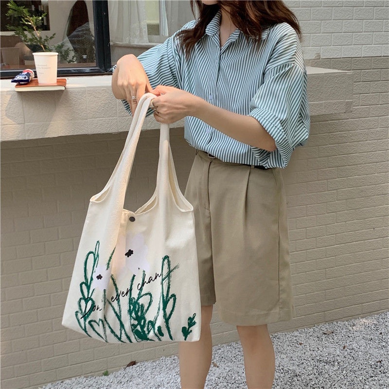 Túi Xách Canvas Cỡ Lớn Thời Trang Nữ