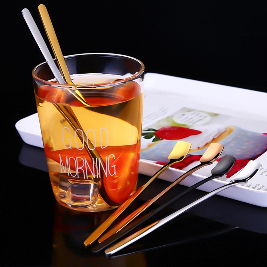 Muỗng Khuấy Cà Phê / Trà Sữa Bằng Thép Không Gỉ Nhiều Màu Sắc