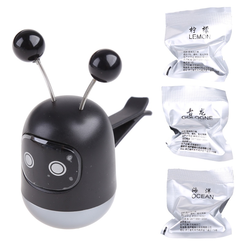 Phụ Kiện Trang Trí Cho Robot Thông Gió Xe Hơi Màu Trơn Dễ Thương