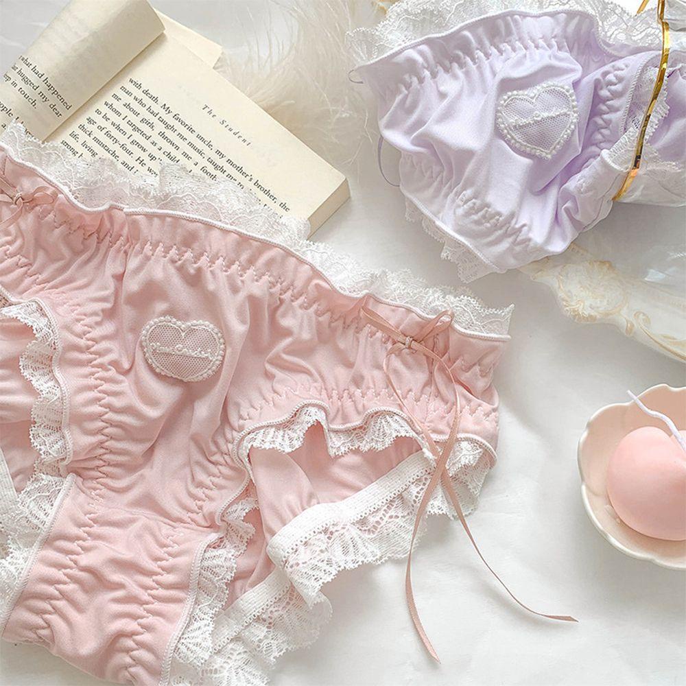 Quần Lót Cotton Màu Sắc Ngọt Ngào Phong Cách Lolita Nhật Bản Cho Nữ