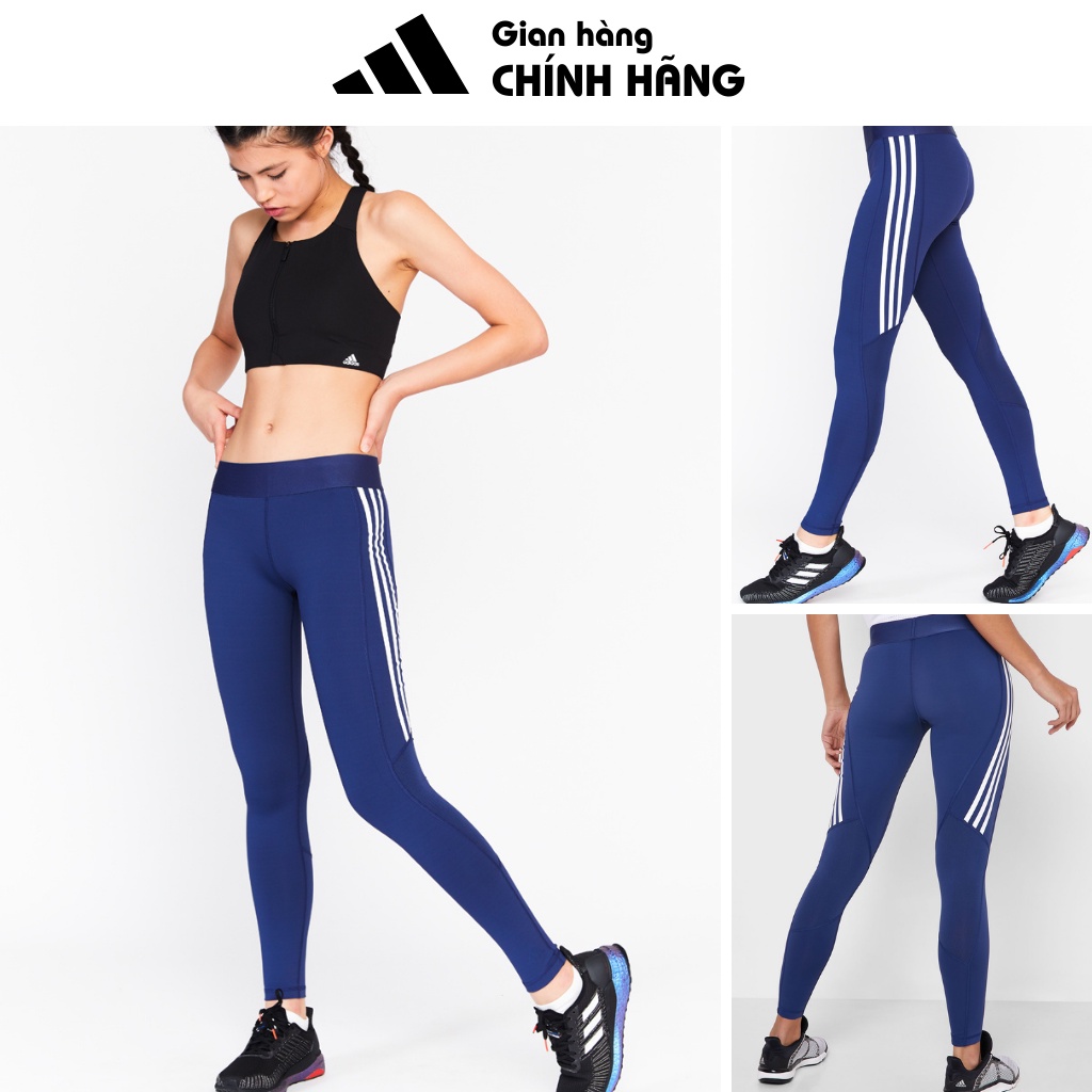 ADIDAS CHÍNH HÃNG - Quần tập gym nữ Adidas xanh FJ7230 - Quần legging nữ Adidas