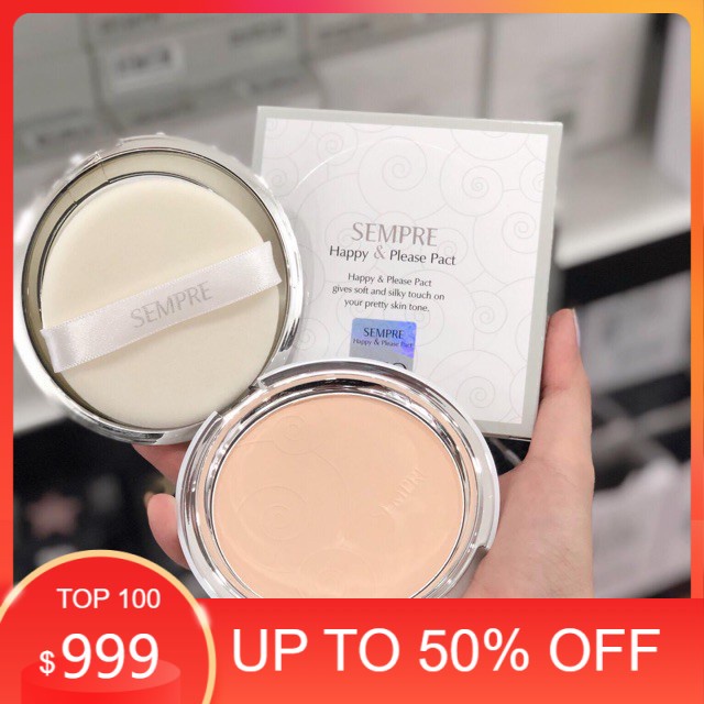 Phấn phủ Geo Sempre Happy Please Pact số 1 sáng hồng