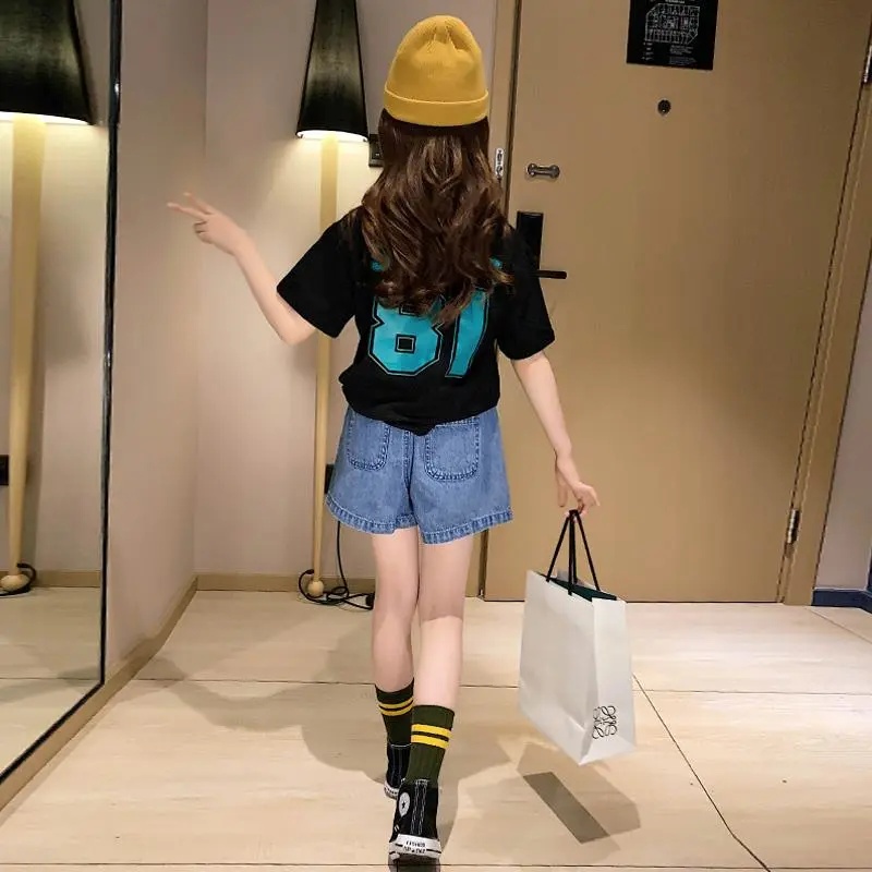 Set 2 Món Áo (Áo + Quần Short) Hàn Quốc Chất Lượng Cao Cho Bé Gái Từ 3 Đến 4 Đến 5 Đến 6 Đến 7 Đến 8 Đến 9 Đến 10 Đến 11 Đến 12 Đến 13 Tuổi 2022 Mới Phong Cách