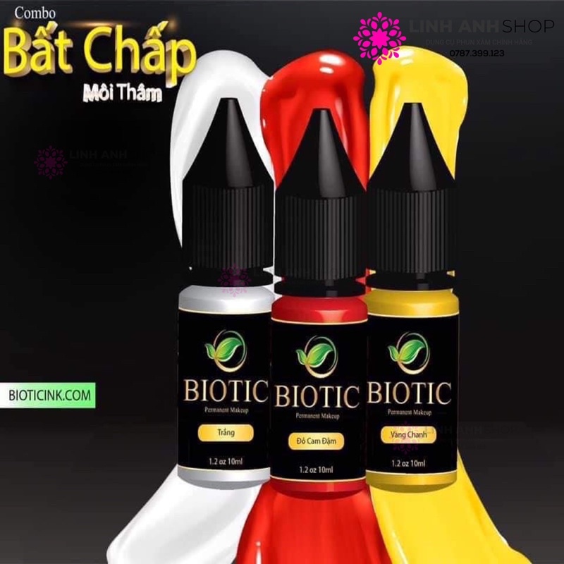 Mực BIOTIC Mới Bong Đậm Phun Xăm