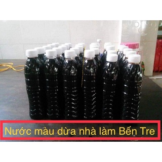 0,5 lít nước màu dừa nhà làm bến tre