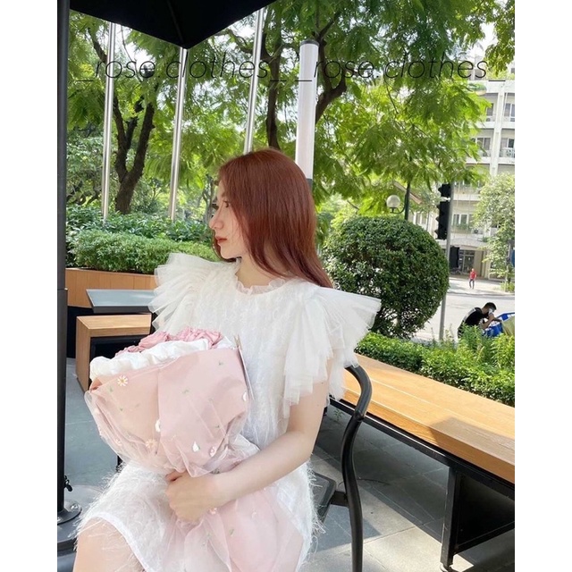 Luna Dress thiết kế dáng suông tay xoè bồng siêu xinh
