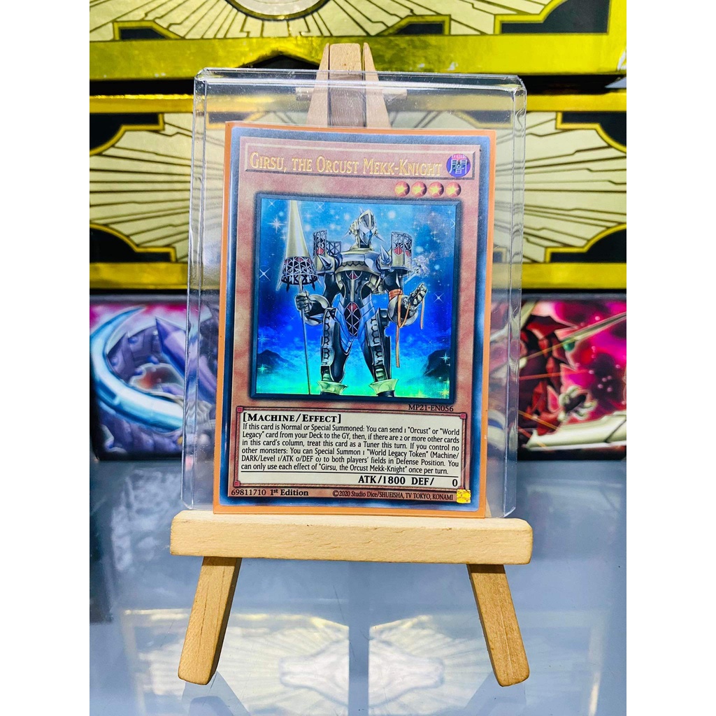 Lá bài thẻ bài Yugioh Girsu the Orcust Mekk-Knight - Ultra Rare - Tặng bọc bài nhựa bảo quản