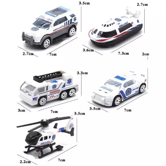 Set 5 Mô Hình Máy Bay Trực Thăng Đồ Chơi Cho Bé