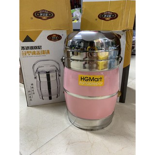 Cặp lồng phình nắp bát 3 ngăn inox 304