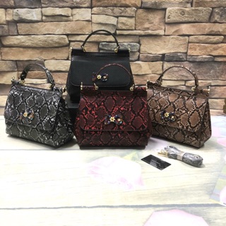 Túi Xách Nữ,Túi Xách DG Vân Da Trăn Size 26 Fullbox