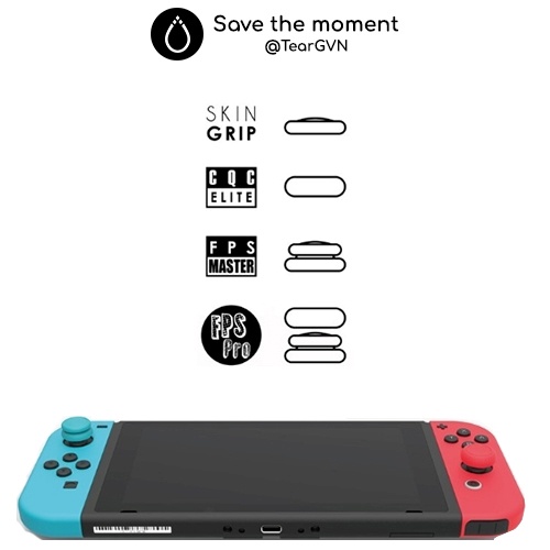 Bộ nút bọc Analog (Skull & co) cho Nintendo Switch  / Lite - Vỉ 3 cặp | BigBuy360 - bigbuy360.vn