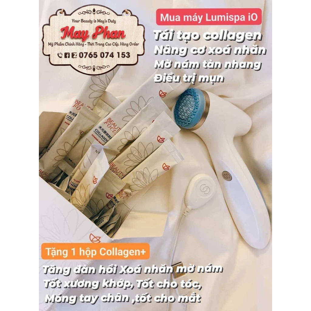 Máy rửa mặt Lumispa Nuskin ageLOC sạch sâu 6 tầng da chống lão hóa kích thích tái tạo collagen