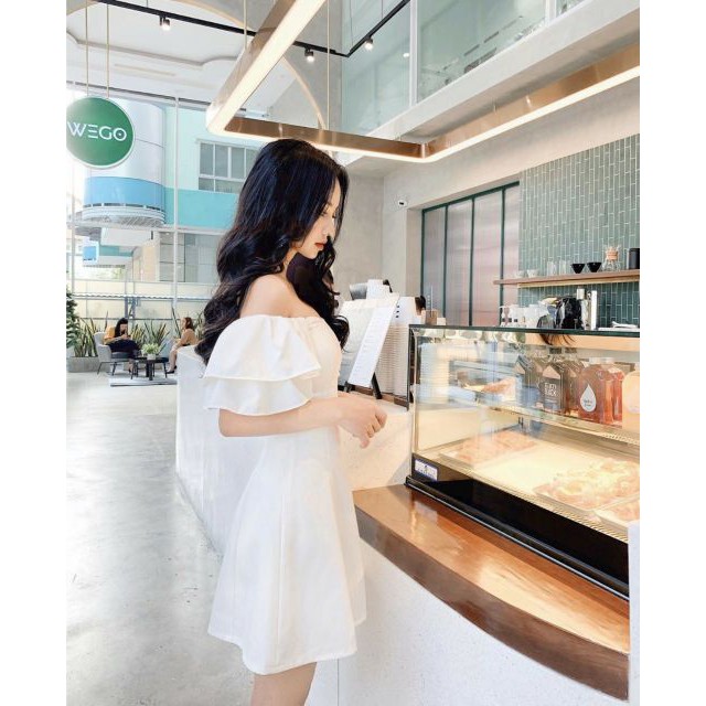 Đầm dự tiệc trễ vai nhiều màu sang chảnh Ảnh Thật | BigBuy360 - bigbuy360.vn