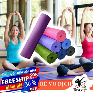 🎁 Thảm Tập Yoga TPE cao cấp ❤️ FREE SHIP ❤️ Êm Ái  Siêu Bám Chống Trượt Tốt [ HOT ]